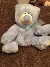 Animal Alley Light Blue Teddy Bear Toys R Us Plush Soft TRU Toy Stuffed 9"