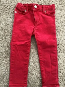baby red jeans