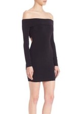 Elizabeth and James Women’s Sz Large Dress Off the Shoulder Bodycon Open Back