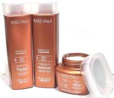 TEC ITALY ESSENTIAL OIL SHAMPOO +CONDITIONER +MASK (CASTOR AND ARGAN OIL) 3 PACK