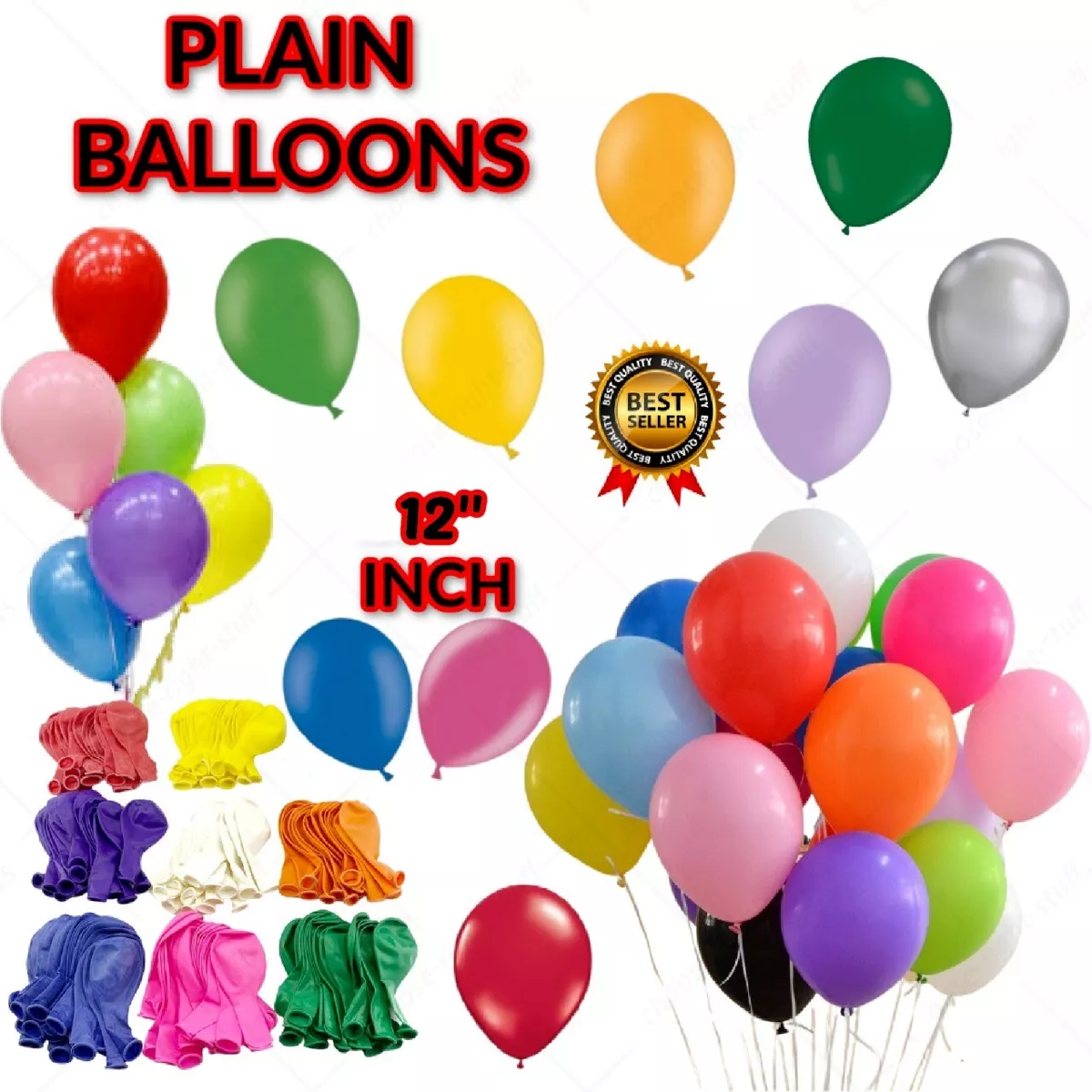 LOTS OF WHOLESALE BALLOONS 100 500 Latex BULK PRICE JOBLOT Quality