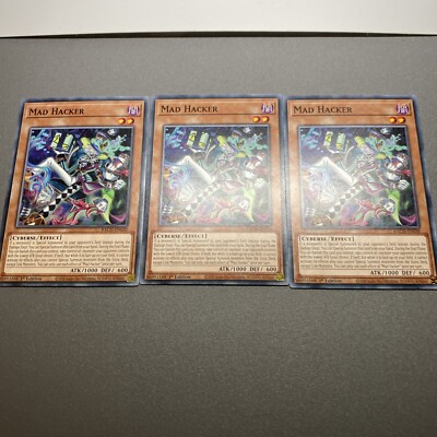 Yu-Gi-Oh! 3X Mad Hacker Common 1st Edition BACH-EN030 NM/M