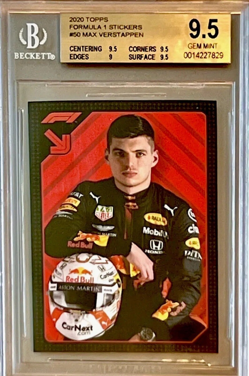Max Verstappen F1 2020 Topps セット 2020 TOPPS F1 STICKERS MAX VERSTAPPEN #50 ASTON MARTIN RED