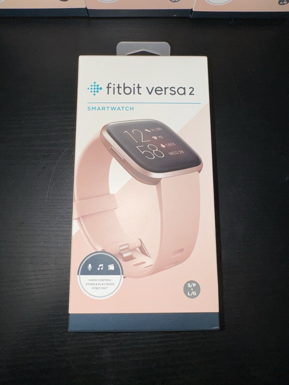 Fitbit Versa 2 Petal Copper Rose Smart Activity Tracker Fitness Watch-image