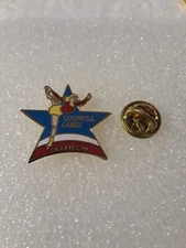 Vintage 1990 Seattle Goodwill Games Skating Ball Hat/Lapel Pin