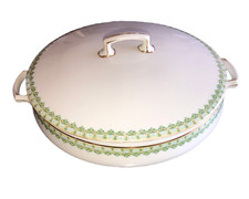 Antique MZ Austria Habsburg China Covered Round Casserole Tureen Early 1900 s 