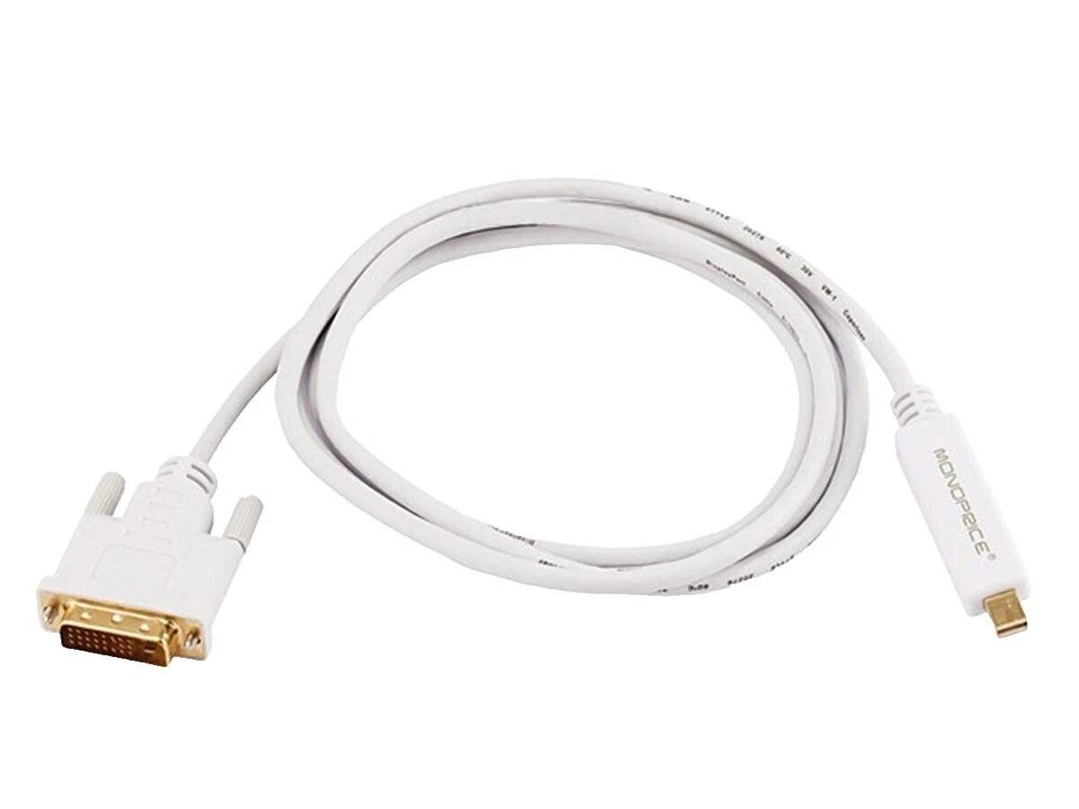 Monitor Blanco/AV Cables DVI