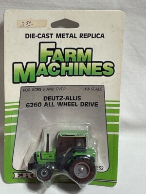 ERTL Deutz Allis 6260 All Wheel Drive Green Farm Tractor, 1/64, NIB