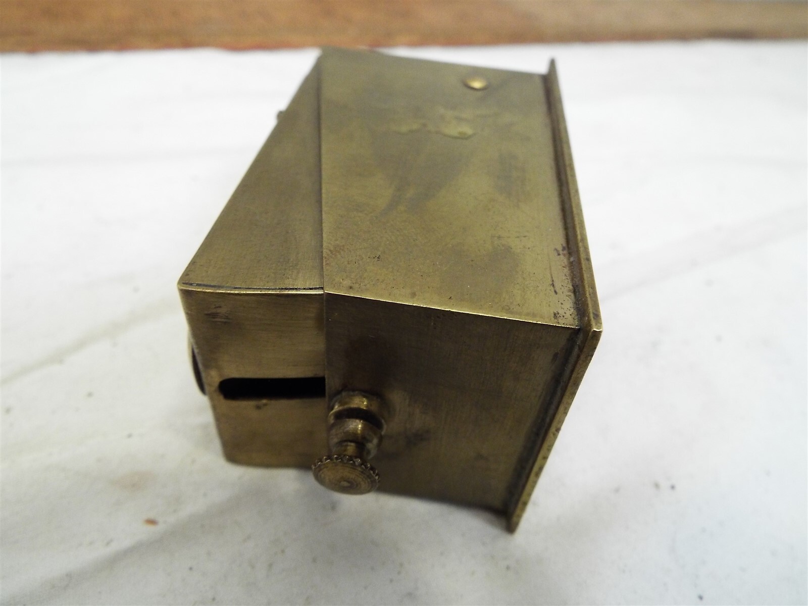 Antique Brass F. Grammes & Sons Cigar Nipper Tool Baby Ad Allentown PA