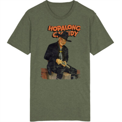 Hopalong Cassidy 60s Tv Series Show Worn Look Vintage Unisex T Shirt