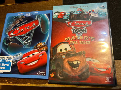 Cars 2 and Toon: Mater's Tall Tales Disney Pixar dvd and blu ray - Picture 1 of 5