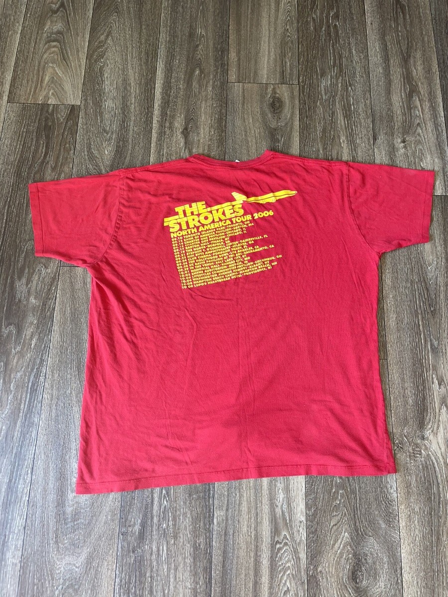 Official The Strokes 2006 US Tour Medium Shirt Red | eBay