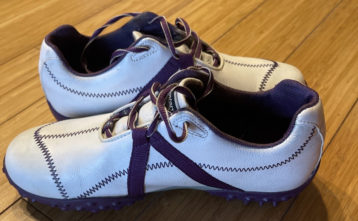 Foot joy- Fj M Project Golf Shoe Purple & White- Sz M-7 | eBay display picture 1