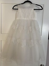 Davids Bridal Girls Flower Girl Dress  Size 7, Pre-owned