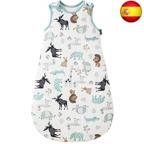 Mosebears Saco de Dormir para bebé de Invierno, 2,5 TOG, 100% algodón, D