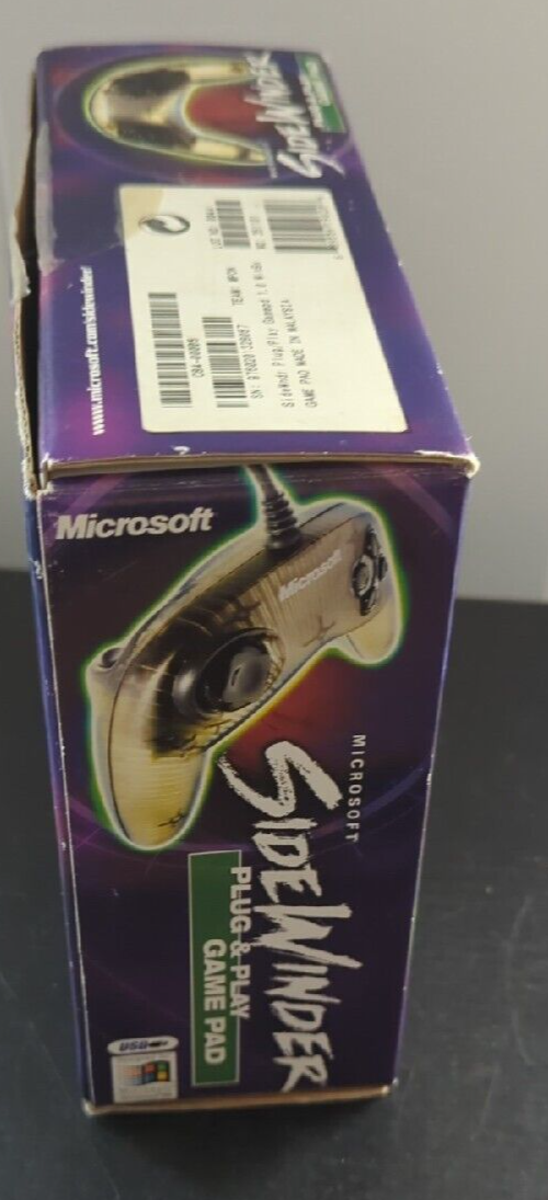 Vintage 1999 Microsoft SideWinder Plug & Play Game Pad USB Controller,Old  School