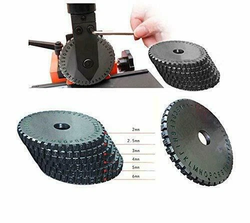 Fonte de máquina de estampagem em relevo tamanho diferente 2mm/3mm/5mm/6mm nova em folha - Imagem 2 de 4