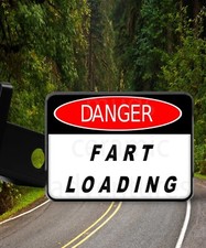 Funny Danger Fart Loading New Trailer Hitch Cover Plug