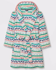 NEW Cat  Jack Kid's Holiday Reindeer Sleepwear Bathrobe Size Small