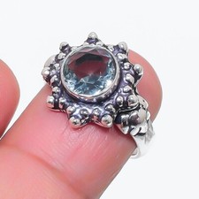 Alexandrite Gemstone 925 Sterling Silver Jewelry Ring Size 6.75 US 