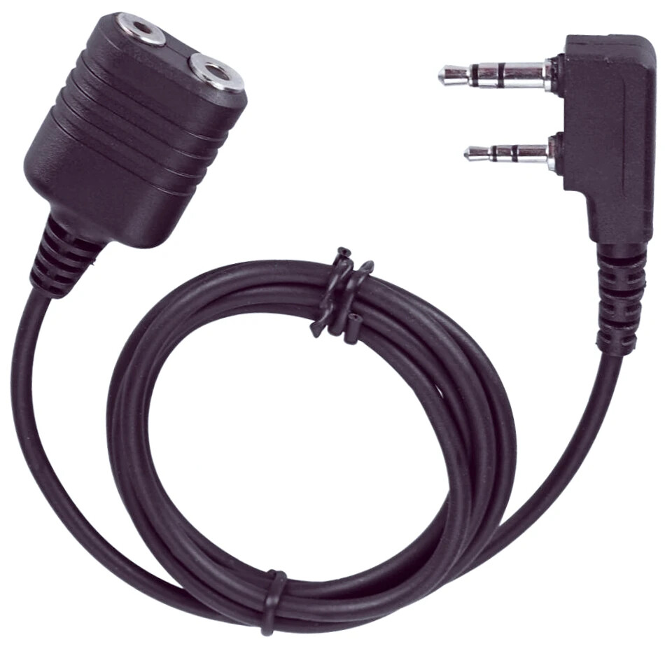 Kenwood Baofeng 2m Microphone Headset Extension Cable Adapter-image