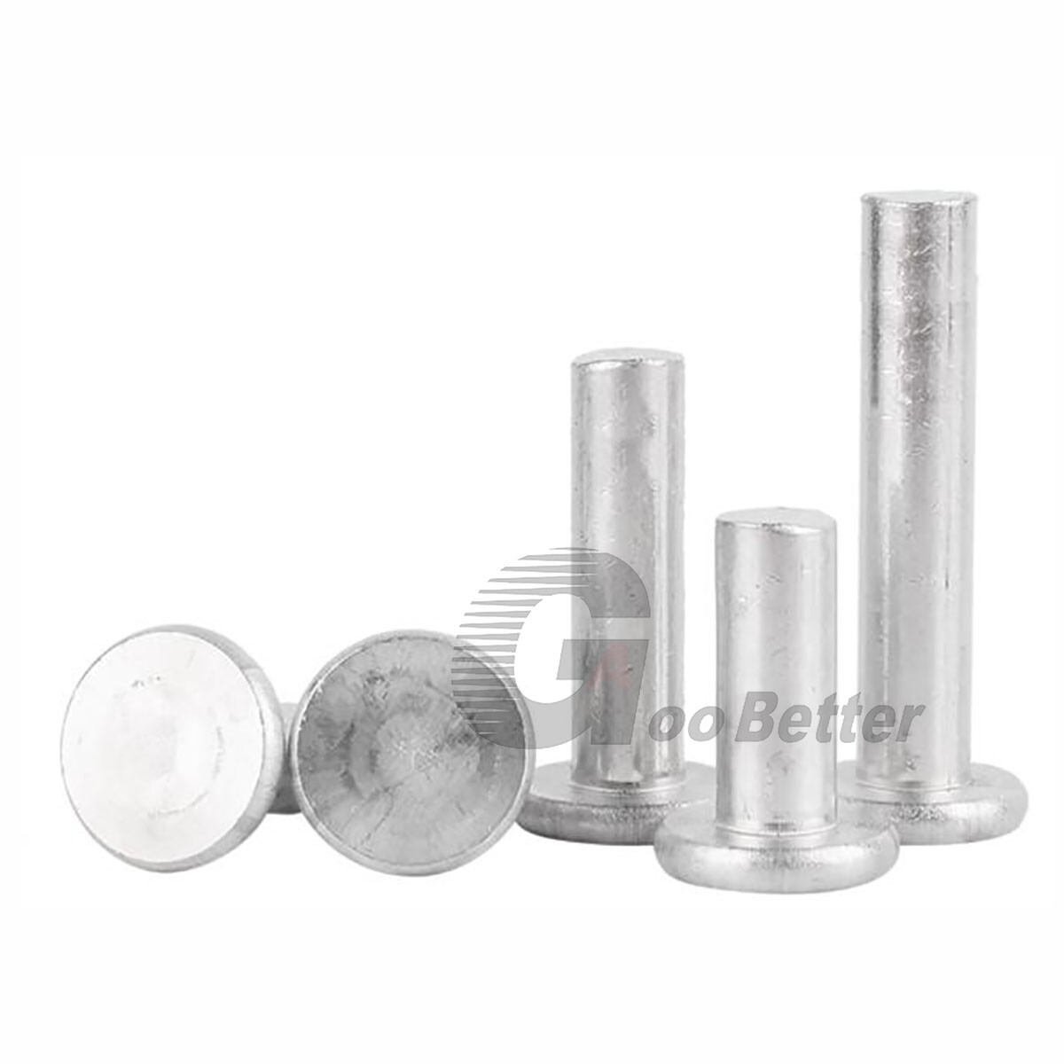 Aluminium Flat Head Solid Rivets 2mm 2.5mm 3mm 4mm 5mm 6mm 8mm Alu