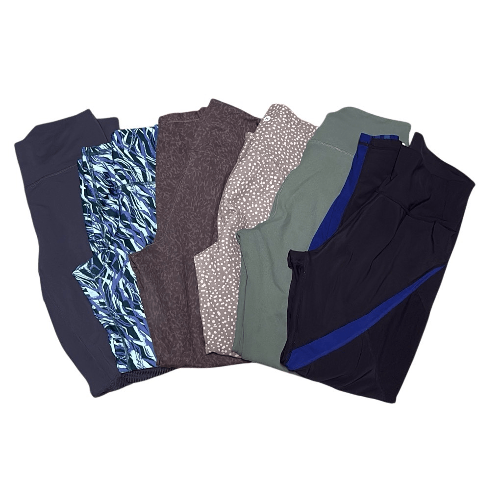 6-Pack Womens Large High Waist Leggings - Adidas Under Armour Fabletics