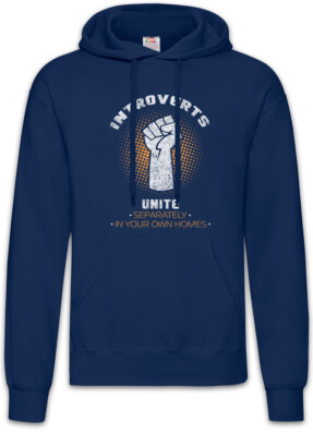Introverts Unite Hoodie Sweatshirt Fun Geek Nerd Computer Scientist Gamer
