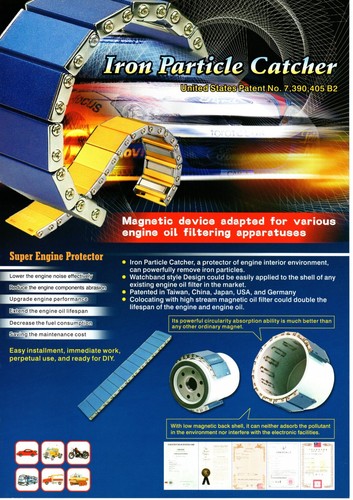 Iron Particle Catcher for Engine Oil Filte Support 20cmx3.5cm 7.87inchx1.37inch - Picture 3 of 4