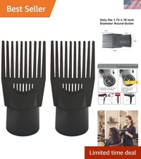Versatile Hair Dryer Nozzles - 2-Pack with Comb  Diffuser for Frizz-Free Styles