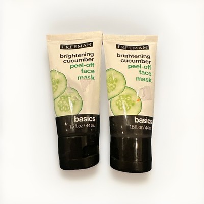 Freeman Brightening Cucumber Peel-Off Face Mask 1.5oz Lot Of 2