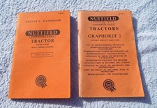 NUFFIELD TRACTOR MANUAL AND PARTS LIST 1960 RARE DUO FREE UK POSTAGE