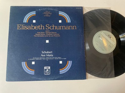 LP Klassik Elisabeth Schumann - Schubert : Ave Maria (8 Song) EMI / ANGEL JAP