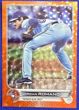 2022 Topps Jordan Romano #391 Orange Foil #/299 Toronto Blue Jays