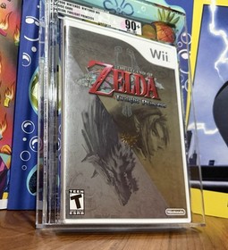 VGA 90+ Zelda Twilight Princess White Nintendo Logo Wii Rare Not psa cgc nes n64