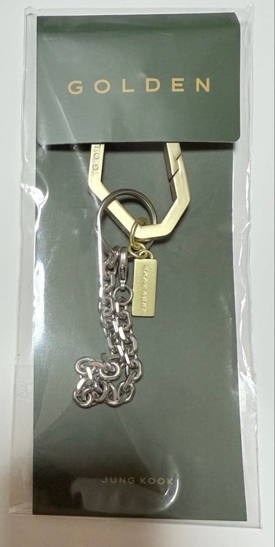 BTS JUNG KOOK Keyring GOLDEN The Moments EXHIBITION OFFICIAL MERCH