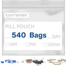 Pill Bags for Travel Pack of 540 - BPA Free 3 X 2.75 Inch Pill Pouch - Reusable