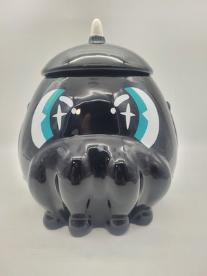 Killstar Jar 9  Black Ceramic Cthulhu w/ Lid