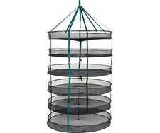 STACK!T 6-Tier 36" Collapsible Drying Rack w/ Clips & Center Strap
