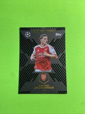 2025-26 Topps Match Attax Uefa Gyokeres Arsenal Black Edge Edition