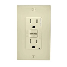 Leviton Smartlockpro Afci/gfci Outlet 15A 125V Duplex Light Almond