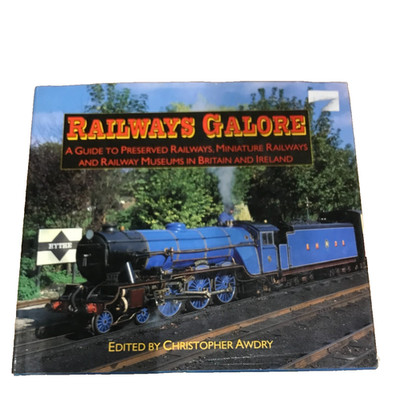 Vintage Railway Train Book Railways Galore and Railway Museums Christopher Awdry