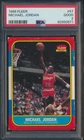 1986 Fleer Michael Jordan #57 HOF RC Chicago Bulls Rookie PSA 2 DEAD CENTERED