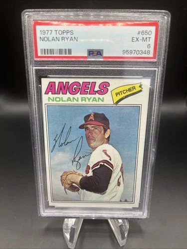 Nolan Ryan 1977 Topps #650 PSA 6!! Angels! HOF!