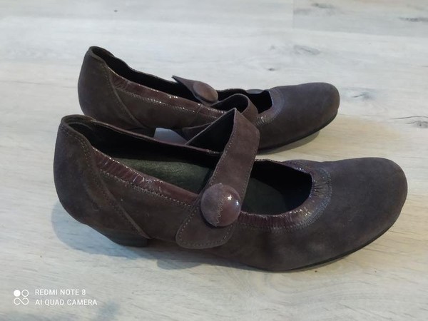 Women Gabor Heels Brown Leather 40 #7V1I