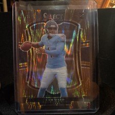 2025 Panini Select Football Prizm Cam Ward Titans bronze shock#126  /899