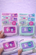 Sanrio Wet Wipe Lid Mini Set of 2 Moving Design Cinnamoroll Kuromi Japan