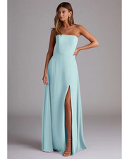 NWT Wren Bridesmaid Dress – Sea Glass Chiffon – Size A6 - SHIPS FAST!!