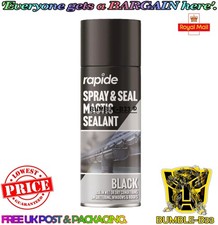 1 x 400ml Spray And Seal Black Mastic Sealant spray roof pipe gutter window