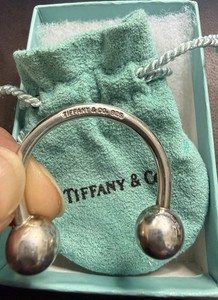 Vintage Sterling Silver Tiffany & Co Horseshoe Key Holder Ring NR